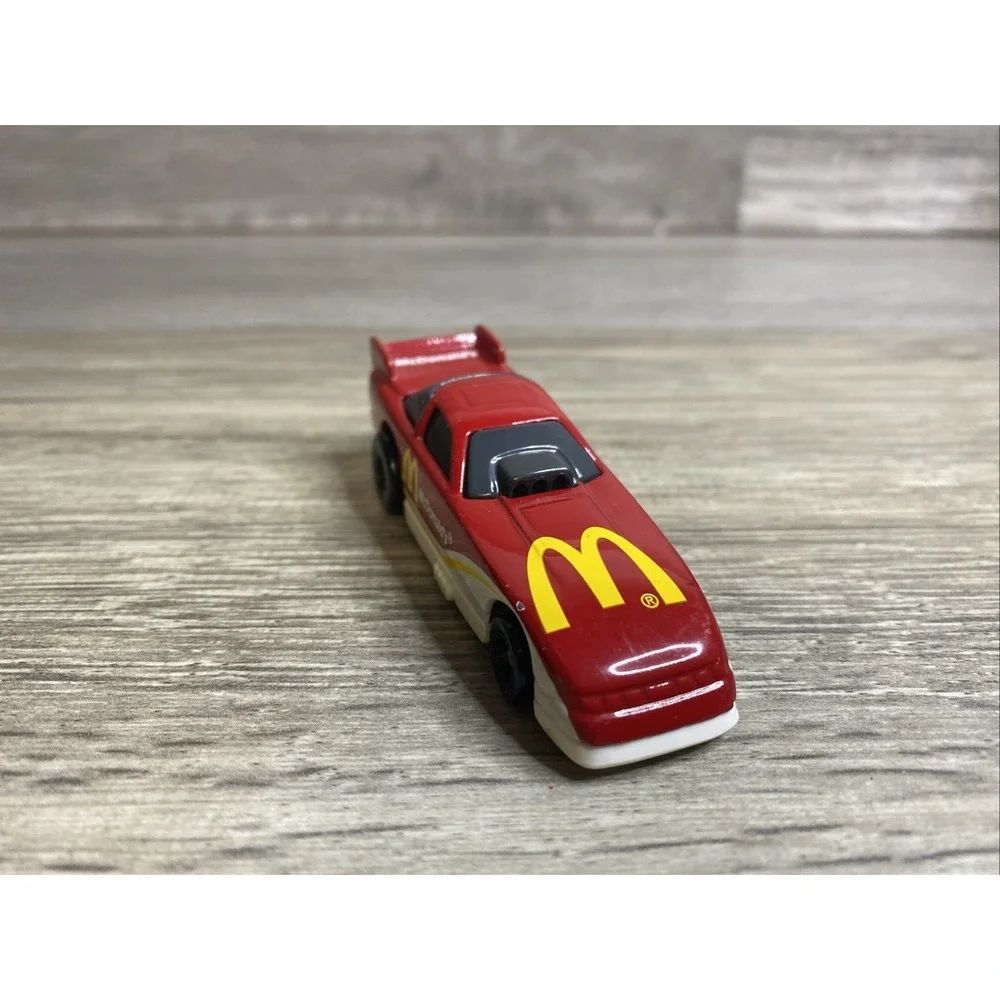1993 Hot Wheels Mc Donald's Funny‎ Car Dragster China WT 37 Red White Gold